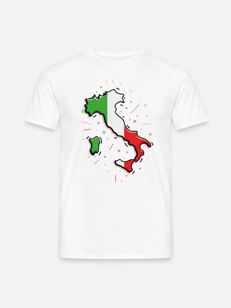 Moderne Illustration von Italien - Männer T-Shirt - Weiß
