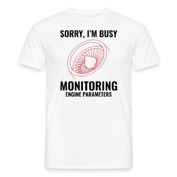 Mécanicien d’avions à réaction Technicien aéronautique - T-shirt homme - blanc - Devant - AI Model Male 178 dark (178cm)