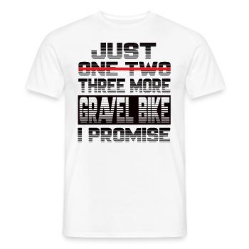 Encore un vélo de gravier Je promets Gravelbike - T-shirt homme - blanc - Devant - AI Model Male 178 dark (178cm)