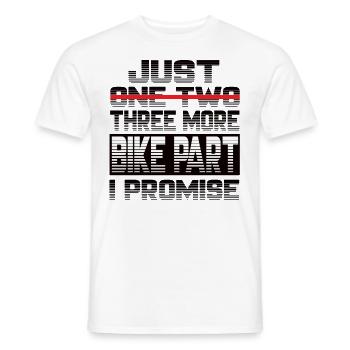 Juste une autre pièce de moto que je promets moto - T-shirt homme - blanc - Devant - AI Model Male 178 dark (178cm)