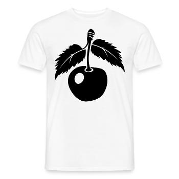 cherry - Men's T-Shirt - white - Front - AI Model Male 178 dark (178cm)