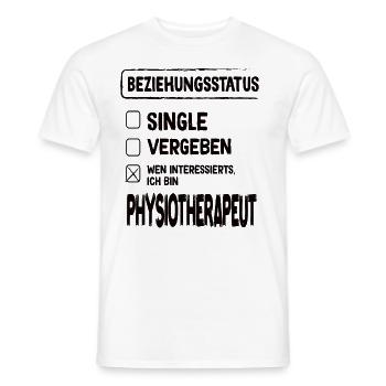 Kinésithérapeute Statut relationnel Physiothérapie - T-shirt homme - blanc - Devant - AI Model Male 178 dark (178cm)