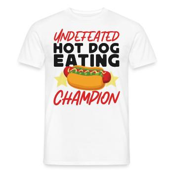 Hot Dog Adulte Hot-Dog Invaincu - T-shirt homme - blanc - Devant - AI Model Male 178 dark (178cm)
