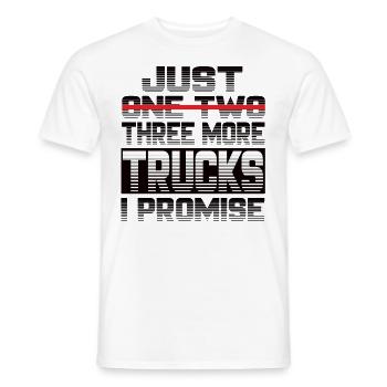 Juste un camion de plus, je promets un camion de chauffeur de camion - T-shirt homme - blanc - Devant - AI Model Male 178 dark (178cm)