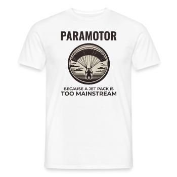 Motorschirmpilot Motorschirm Motorschirm - Männer T-Shirt - Weiß - Vorne - AI Model Male 178 dark (178cm)