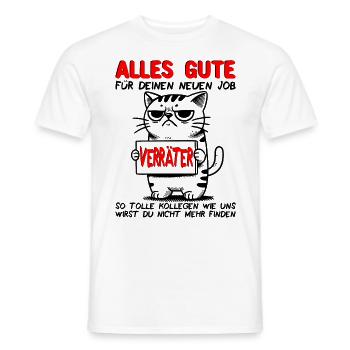 Jobwechsel Neuer Job Abschied Abschiedsgeschenk - Männer T-Shirt - Weiß - Vorne - AI Model Male 178 dark (178cm)