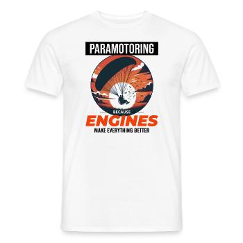 Motorschirmpilot Motorschirm Motorschirm - Männer T-Shirt - Weiß - Vorne - AI Model Male 178 dark (178cm)