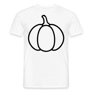 citrouille - T-shirt homme - blanc - Devant - AI Model Male 178 dark (178cm)