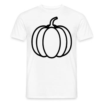 citrouille - T-shirt homme - blanc - Devant - AI Model Male 178 dark (178cm)
