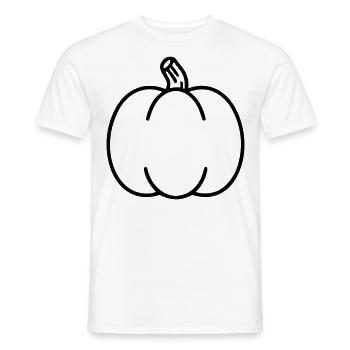 citrouille - T-shirt homme - blanc - Devant - AI Model Male 178 dark (178cm)