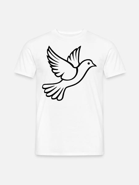Colombe - T-shirt homme - blanc