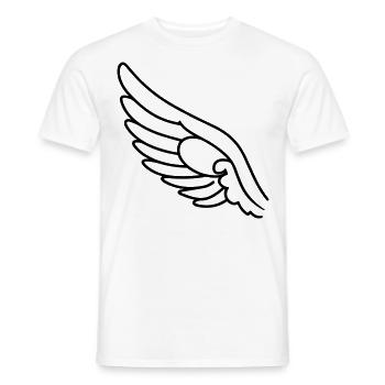 Angel Wings - Men's T-Shirt - white - Front - AI Model Male 178 dark (178cm)