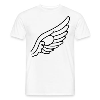 Angel Wings - Men's T-Shirt - white - Front - AI Model Male 178 dark (178cm)