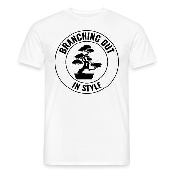 Japanischer Bonsai Gärtner Baum Sammler Gartenarbeit - Männer T-Shirt - Weiß - Vorne - AI Model Male 178 dark (178cm)
