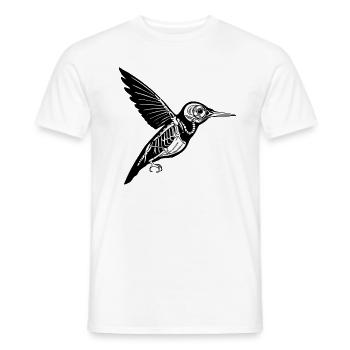 Kolibri Skelett - Männer T-Shirt - Weiß - Vorne - AI Model Male 178 dark (178cm)