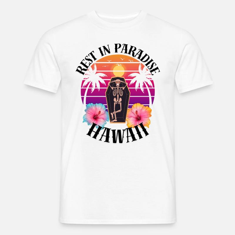 Hawaii RIP Sarkasmus - Männer T-Shirt - Weiß