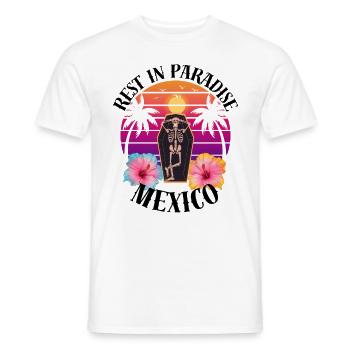 Mexiko RIP Sarkasmus - Männer T-Shirt - Weiß - Vorne - AI Model Male 178 dark (178cm)