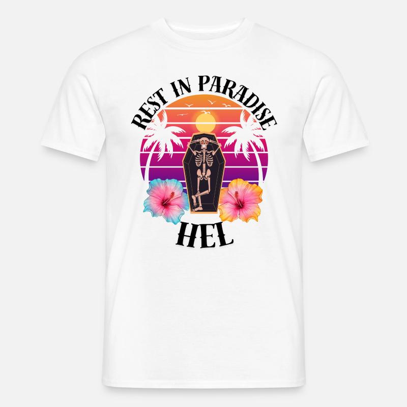 Helium RIP Sarkasmus - Männer T-Shirt - Weiß