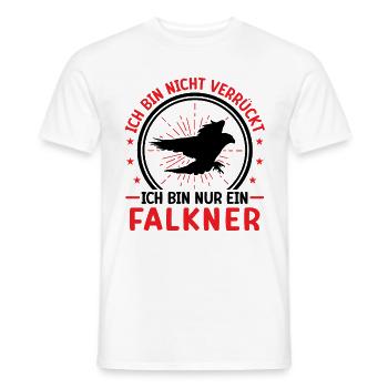 falconers not crazy hawking falconry falconry - Men's T-Shirt - white - Front - AI Model Male 178 dark (178cm)