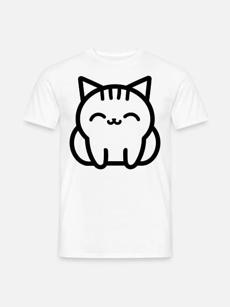cat - Men's T-Shirt - white