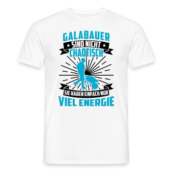 Galabauer ist nicht chaotisch Landschaftsbauer - Männer T-Shirt - Weiß - Vorne - AI Model Male 178 dark (178cm)
