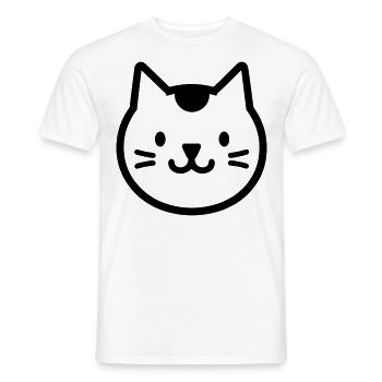 chaton - T-shirt homme - blanc - Devant - AI Model Male 178 dark (178cm)