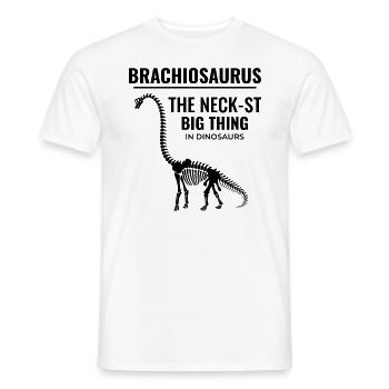 Brachiosaurus Dinosaurier Dino Fossilienjagd - Männer T-Shirt - Weiß - Vorne - AI Model Male 178 dark (178cm)