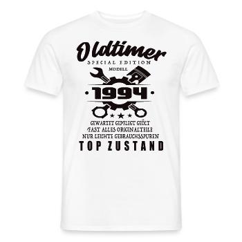 Oldtimer Special Edition Modell 1994 Geburtstag - Männer T-Shirt - Weiß - Vorne - AI Model Male 178 dark (178cm)