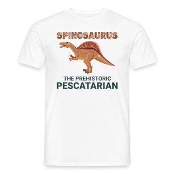 Spinosaurus Dinosaure Dino Paléontologue Fossile - T-shirt homme - blanc - Devant - AI Model Male 178 dark (178cm)