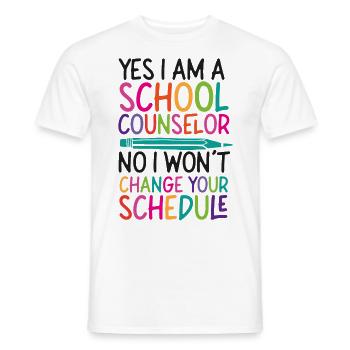 Conseiller scolaire Oui Je suis une école - T-shirt homme - blanc - Devant - AI Model Male 178 dark (178cm)
