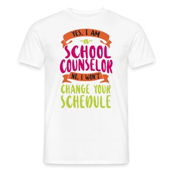 Conseiller scolaire Oui Je suis une école - T-shirt homme - blanc - Devant - AI Model Male 178 dark (178cm)