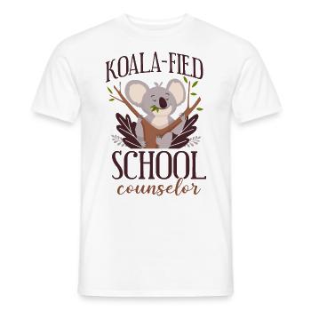 School Counselor Koala Koala-Fied - Männer T-Shirt - Weiß - Vorne - AI Model Male 178 dark (178cm)