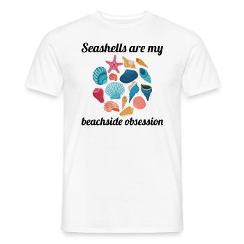Seashells Collector Beachcomber Sea Shell Ocean - Men's T-Shirt - white - Front - AI Model Male 178 dark (178cm)