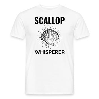 Scallop Seashells Collector Beachcomber Shellfish - Men's T-Shirt - white - Front - AI Model Male 178 dark (178cm)