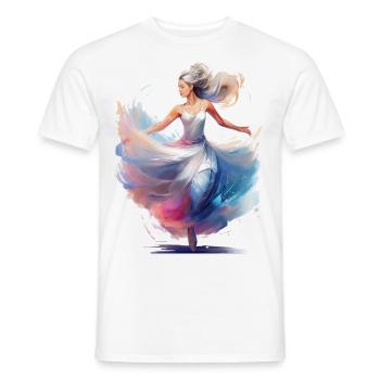 Dancer - Men's T-Shirt - white - Front - AI Model Male 178 dark (178cm)