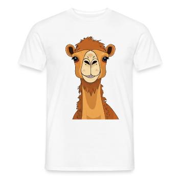 Cute Camel - Men's T-Shirt - white - Front - AI Model Male 178 dark (178cm)