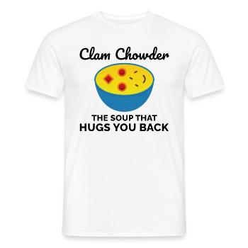 Muschelsuppe Schalentiere urkomische Meeresfrüchtesuppe - Männer T-Shirt - Weiß - Vorne - AI Model Male 178 dark (178cm)