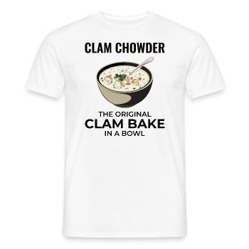 Muschelsuppe Schalentiere urkomische Meeresfrüchtesuppe - Männer T-Shirt - Weiß - Vorne - AI Model Male 178 dark (178cm)