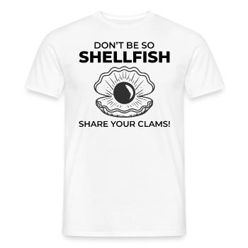 Muschelschalen Sammler Beachcomber Beach - Männer T-Shirt - Weiß - Vorne - AI Model Male 178 dark (178cm)