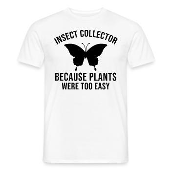 Insect Collector Entomology Entomologist Butterfly - Men's T-Shirt - white - Front - AI Model Male 178 dark (178cm)