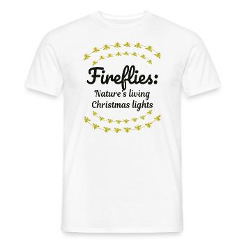 Glühwürmchen Glühwürmchen Blitzkäfer Insekt Weihnachten - Männer T-Shirt - Weiß - Vorne - AI Model Male 178 dark (178cm)