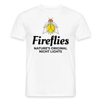 Fireflies Firefly Lightning Bug Insect Collector - Men's T-Shirt - white - Front - AI Model Male 178 dark (178cm)