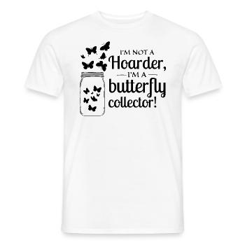 Schmetterlinge, Schmetterlinge, Insektensammler, Entomologie - Männer T-Shirt - Weiß - Vorne - AI Model Male 178 dark (178cm)