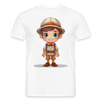 Pfadfinder - Männer T-Shirt - Weiß - Vorne - AI Model Male 178 dark (178cm)