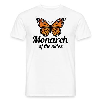 Papillon monarque Papillons Insect Collector - T-shirt homme - blanc - Devant - AI Model Male 178 dark (178cm)