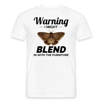 Motte nachtaktives Tier Insektensammler Entomologie - Männer T-Shirt - Weiß - Vorne - AI Model Male 178 dark (178cm)