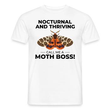 Motte nachtaktives Tier Insektensammler Entomologie - Männer T-Shirt - Weiß - Vorne - AI Model Male 178 dark (178cm)