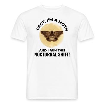 Motte nachtaktives Tier Insektensammler Entomologie - Männer T-Shirt - Weiß - Vorne - AI Model Male 178 dark (178cm)