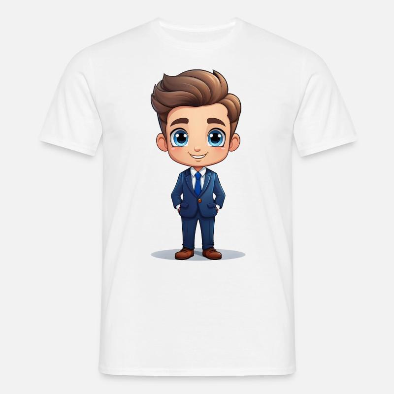Geschäftsmann oder Businessmann - Männer T-Shirt - Weiß