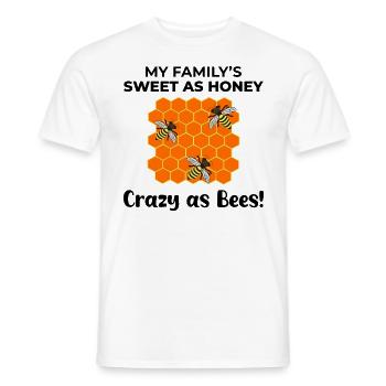 Honeybee Dad Beekeeper Family Beekeeping Insect - Men's T-Shirt - white - Front - AI Model Male 178 dark (178cm)